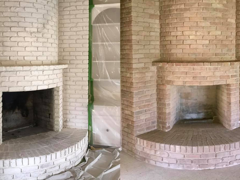 Residential blasting before and after